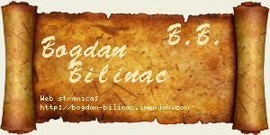 Bogdan Bilinac vizit kartica